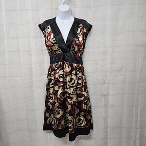 Vintage Intrigue Dress Y2K Goth Whimsigoth Black Maroon Retro 12